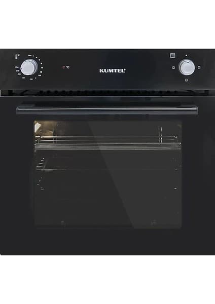 Kumtel A6S2 Siyah Ankastre Fırın - 56 Lt Hacim, A+ Enerji Sınıfı