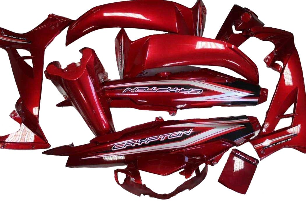 CRYPTON C8 KAPORTA SETİ KIRMIZI 10 PARÇA - Resim 1