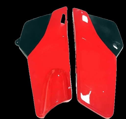 YAMAHA DT125 YAN KAPAK KIRMIZI TAKIM - Resim 1