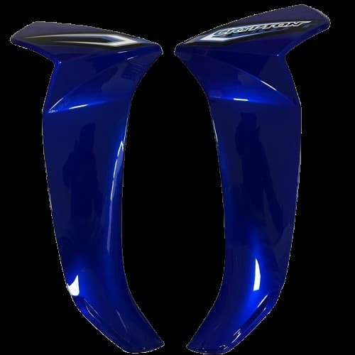 Yamaha Crypton C8 Dış Dizlik Rüzgarlık Sağ Sol Grenaj Mavi