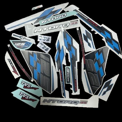 Tvs Ntorq 125 Arma Sticker Amblem Yazı Seti Mavi Orijinal - Resim 1
