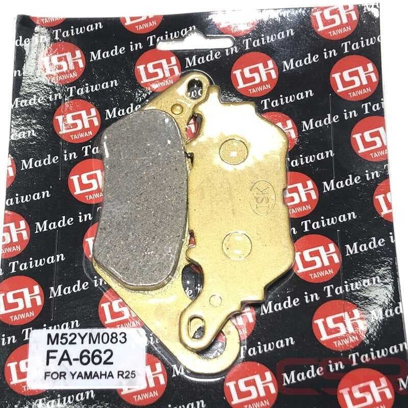 YAMAHA R25 DİSK BALATASI ARKA FA 662 TAKIM TAİWAN - Resim 1