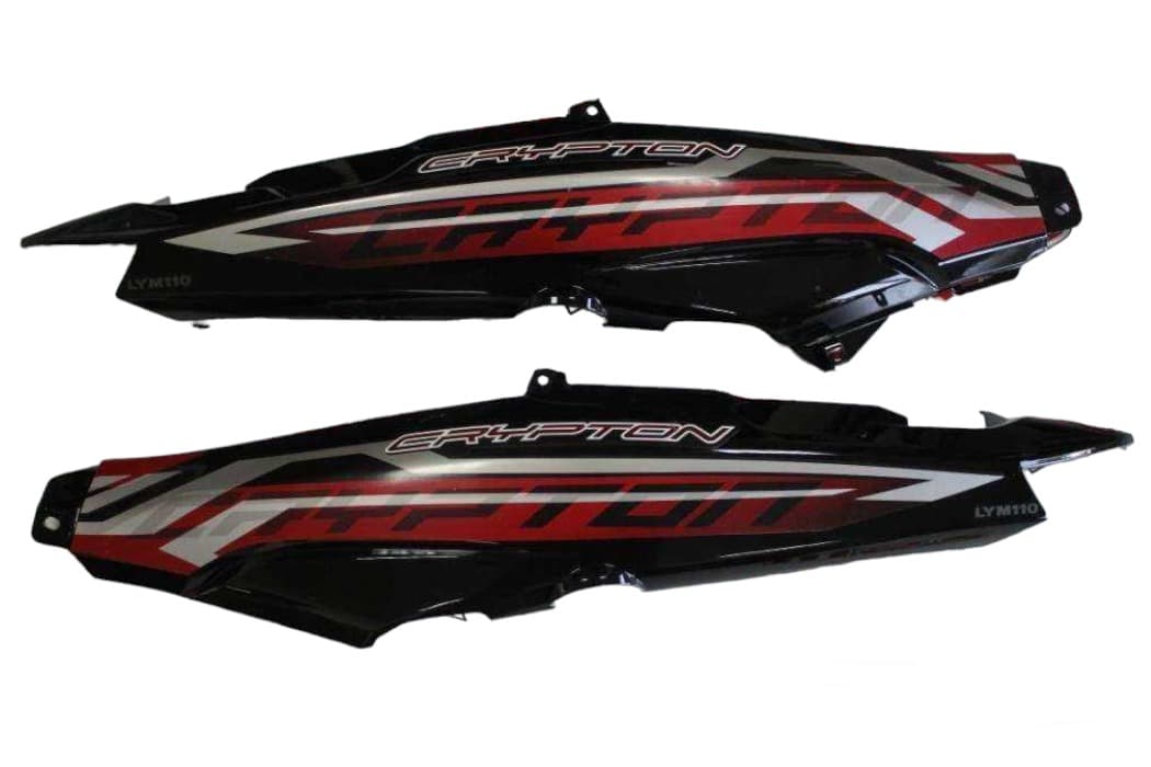 CRYPTON C8 SELE YAN GRENAJ KIRMIZI SİYAH TAKIM - Resim 1