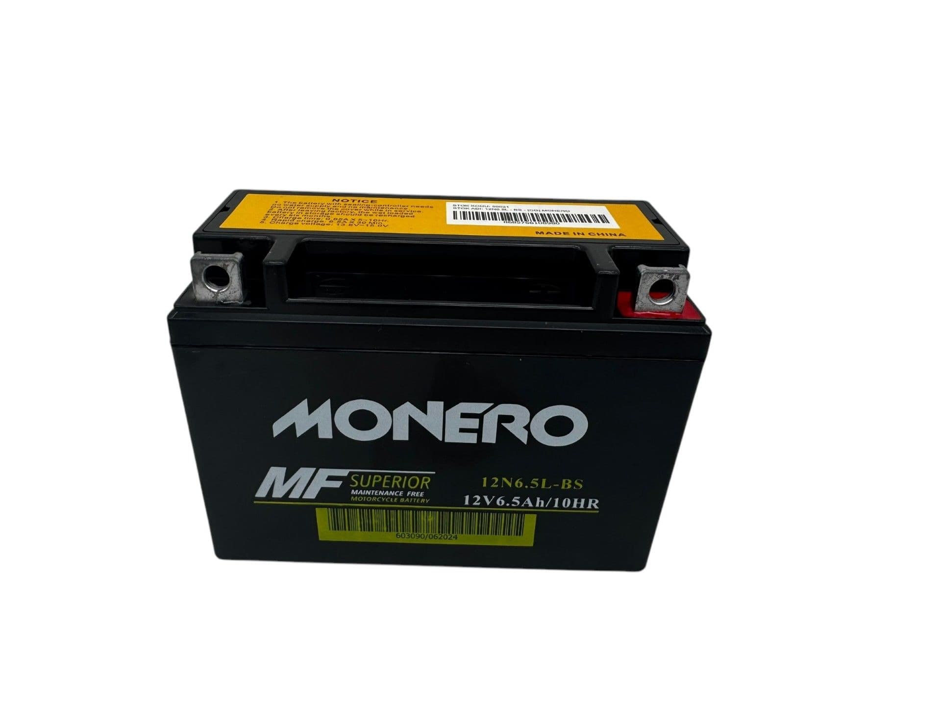 12 Volt 6.5 Amper Akü