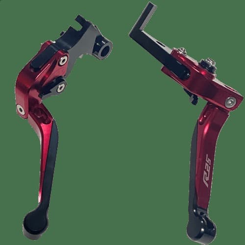 YAMAHA R25 FREN VE DEBRİYAJ KOLU KIRMIZI KATLANIR - Resim 1