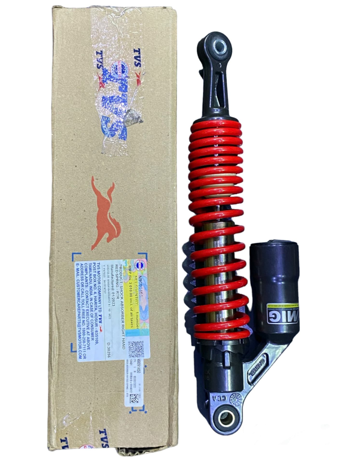 APACHE RTR AMORTİSÖR ARKA SAĞ KIRMIZI ORJİNAL - Resim 1