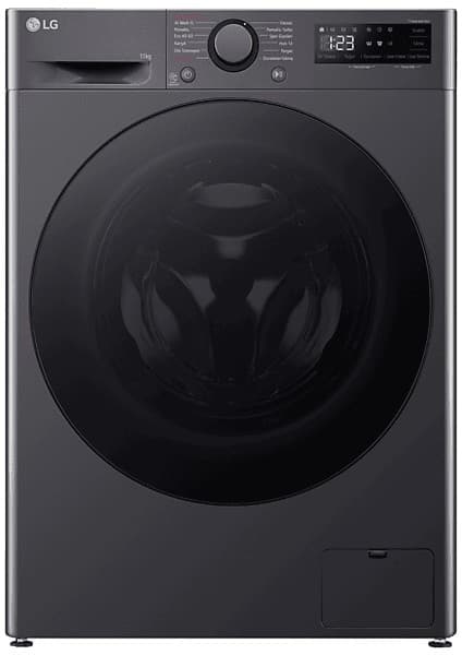 LG F4Y5EYWYJ.AMBPLTK A Enerji Sınıfı 11KG 1400 Devir Çamaşır Makinesi Siyah