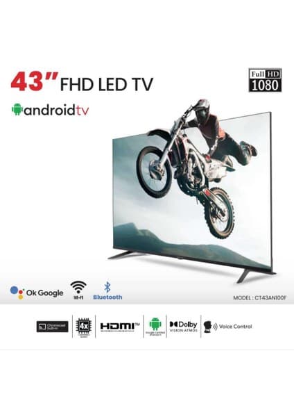 Conti CT43AN100F 43" 108 Ekran Uydu Alıcılı Full HD Android LED TV