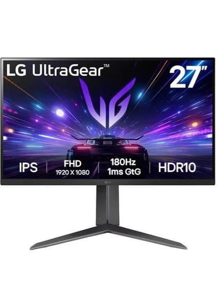 LG UltraGear 27GS65F-B 27 inç FHD 180Hz 1ms Pivot Asansör NVIDIA G-SYNC IPS Gaming Monitör