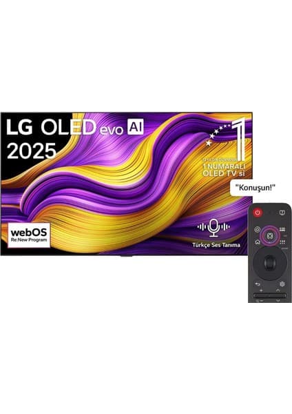 LG OLED65G55LW 65'' 165 Ekran Uydu Alıcılı 4k Ultra HD Smart webOS OLED Evo TV