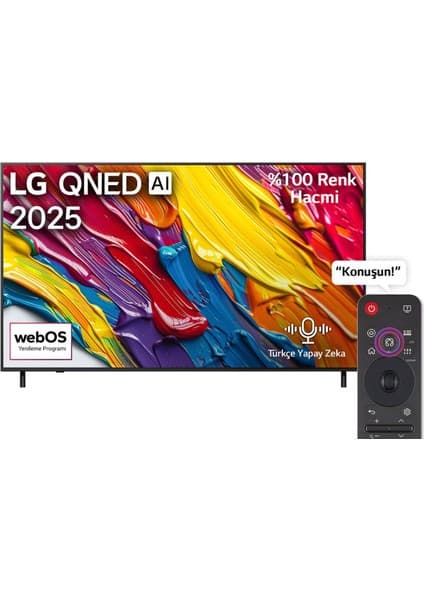 LG 75QNED82A6B 75" 190 Ekran QNED 4K Ultra HD webOS Smart TV