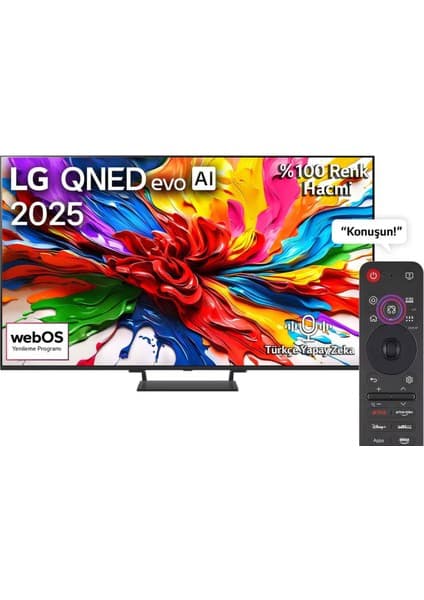 LG 85QNED93A6A 85'' 215 Ekran Uydu Alıcılı 4K Ultra HD webOS QNED Evo TV