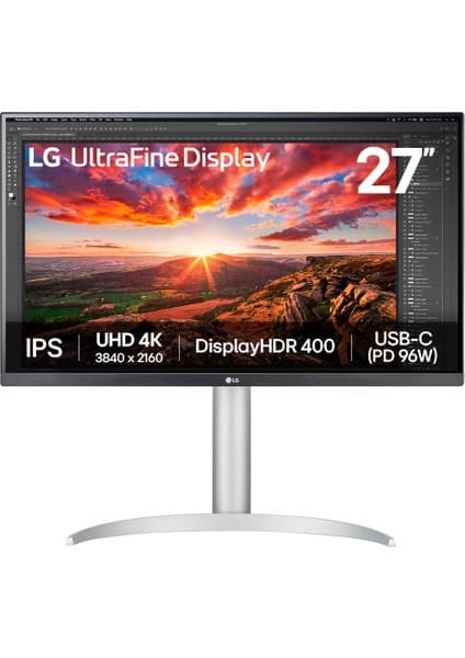 LG 27UP850K-W UHD 4K 27" 5ms 60Hz IPS Ekranlı Monitör USB Type-C Monitör