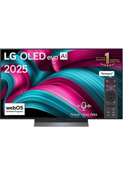 LG OLED48C54LA 48" 121 Ekran 4K OLED Evo Smart TV WebOS25 AI Kumanda